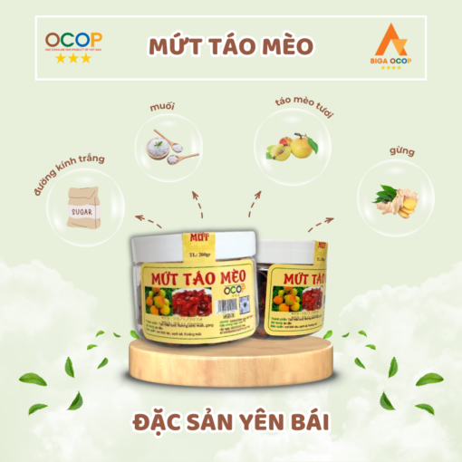 Mứt táo mèo - Đặc sản Yên Bái - BIGA OCOP