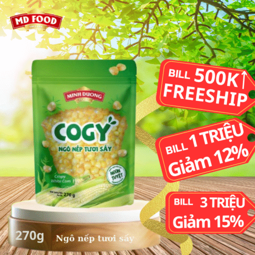 Ngô nếp tươi sấy Cogy 270g