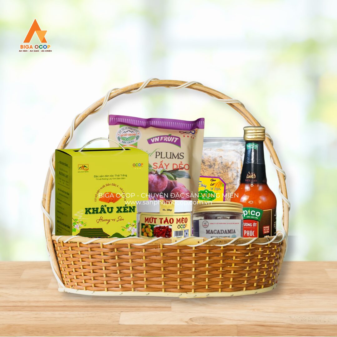 Mẫu giỏ quà OCOP Việt