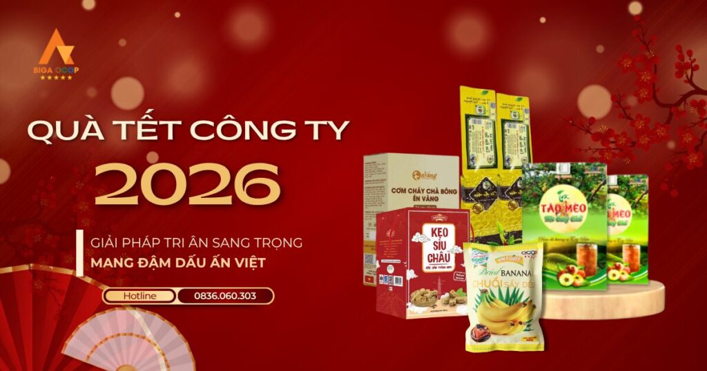 Quà Tết công ty 2026, giải pháp tri ân sang trọng, mang dấu ấn Việt